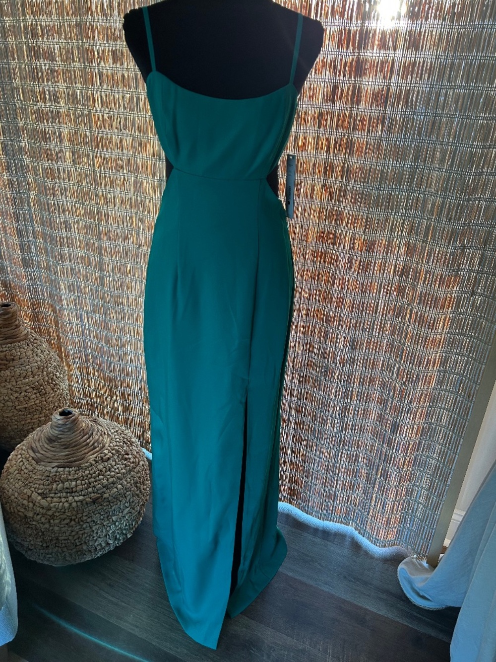 NWT Aqua emerald green gown. Size 10